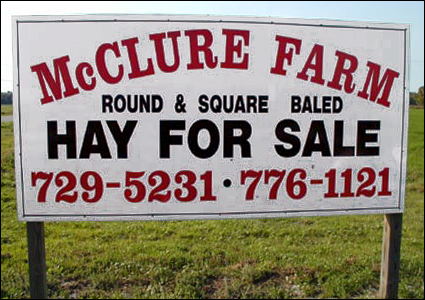 McClure Farm sign
