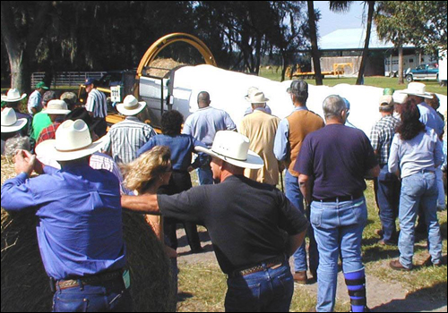 Hay Wrapping Demonstration